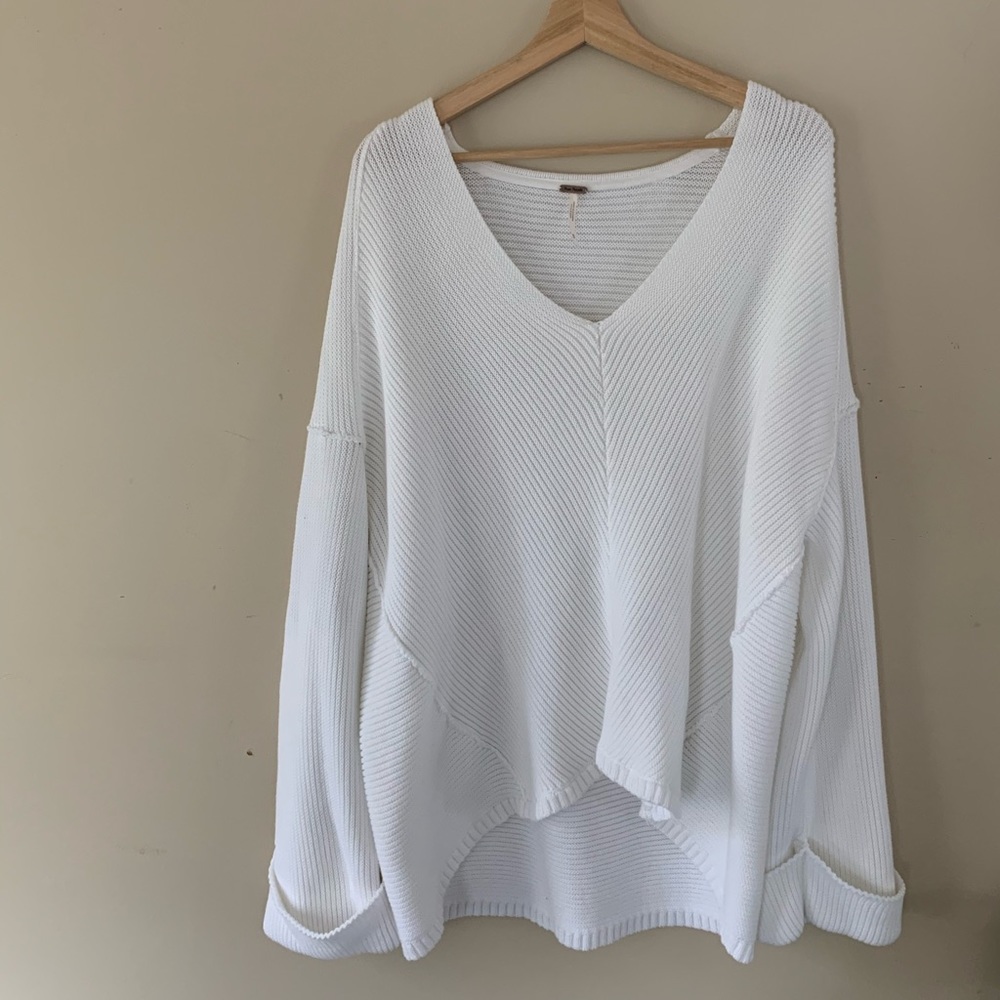 Free People White Sweater
